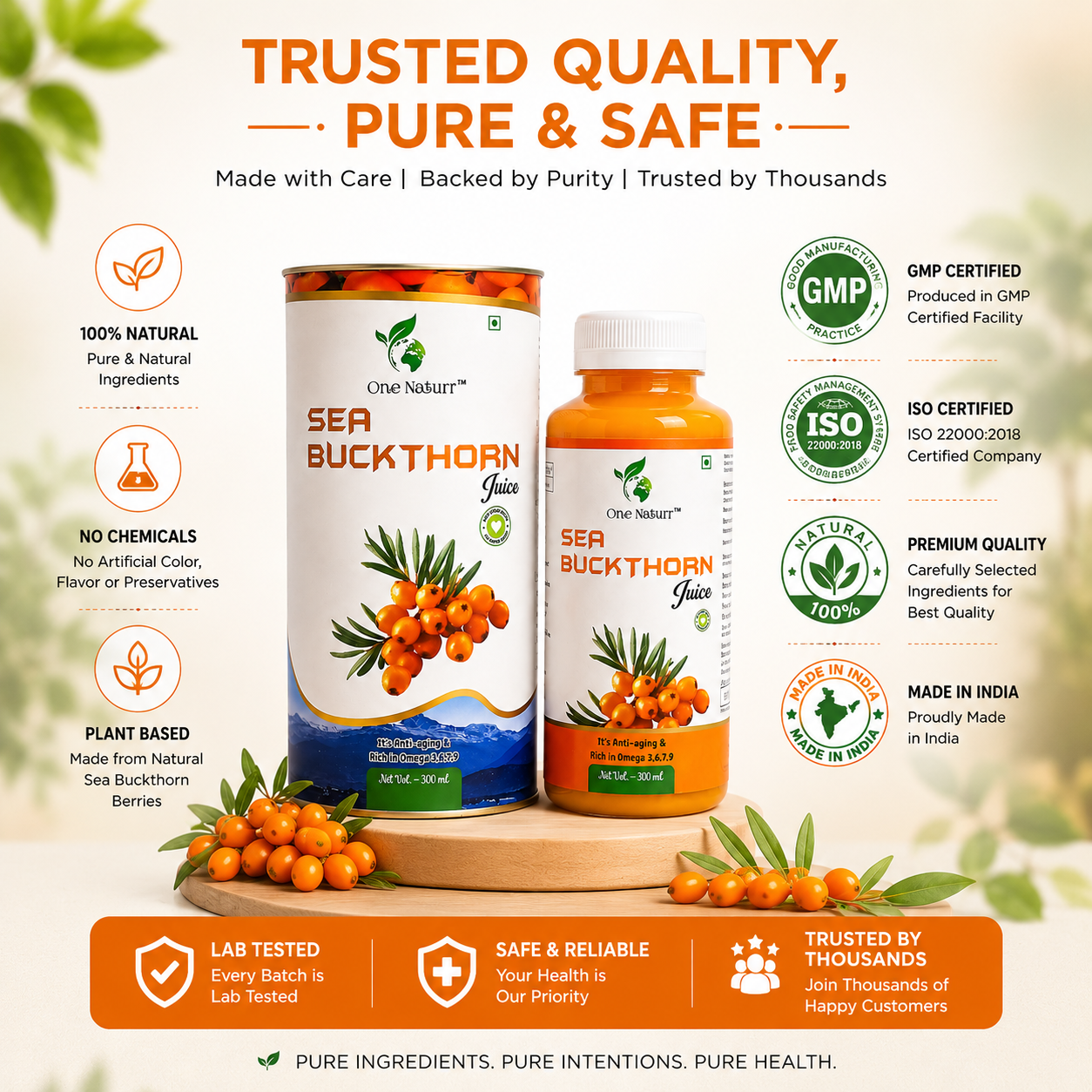 One Naturr Sea Buckthorn Juice – Single Pack